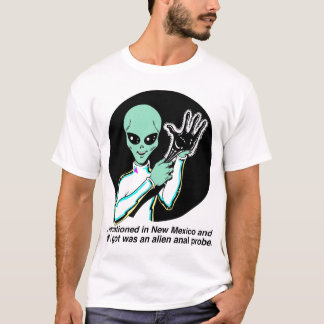 Camiseta Ponta de prova anal estrangeira