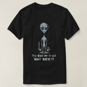 Modelo Imagem de desenho animado Alienígena Camiseta on-line - VistaCreate