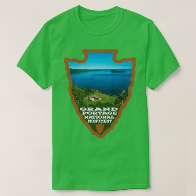 Camiseta Ponta de setas do Monumento Nacional da Grande Por (Frente do Design)