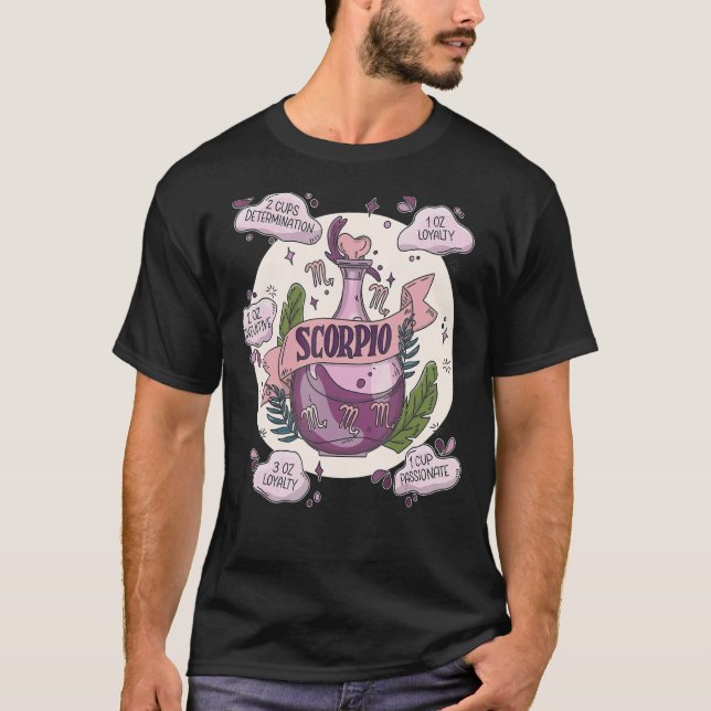 Camiseta Ponta Escorpião Com Ingredientes Astrol Magical (Frente)