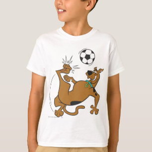 Camiseta Pontapé aéreo do futebol de Scooby-Doo