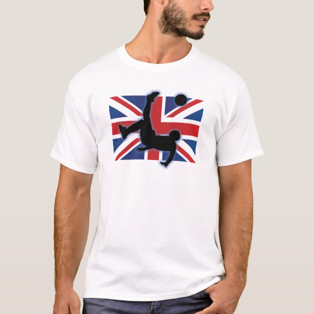 Camiseta Pontapé de bicicleta BRITÂNICO de Inglaterra (Frente)