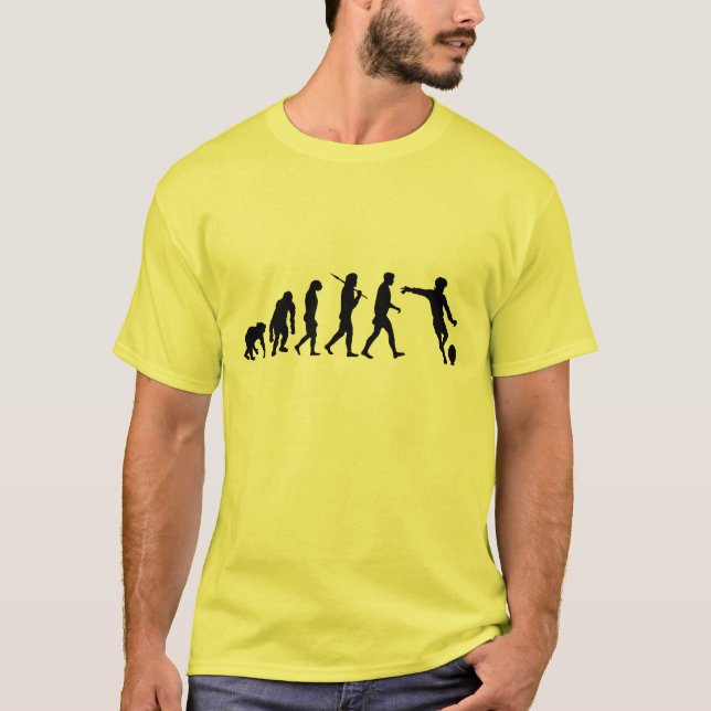 Camiseta Pontapé de grande penalidade da evolução da equipe (Frente)