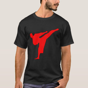 Camiseta pontapé de karatê
