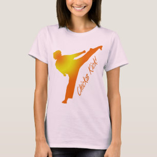 Camiseta Pontapé dos pintinhos! alaranjado