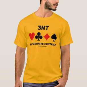 Camiseta Ponte 3NT My Favorite Contract Four Card