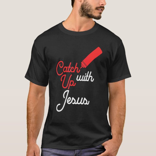 Camiseta Ponte à Par com Jesus Divertido Cristão (Frente)