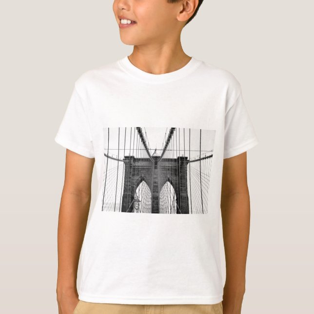 Camiseta Ponte Black White Brooklyn Nova York (Frente)