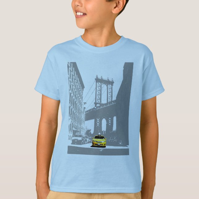 Camiseta Ponte Brooklyn Personalizada - Meninos Amarelos Ta (Frente)