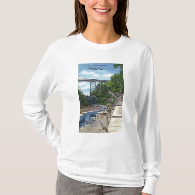 Camiseta Ponte central de NY RR, a escada de Jacob (Frente)