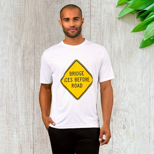 Camiseta Ponte Ciem Antes Do Sinal Rodoviário Segurança De  (Criador carregado)