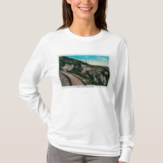 Camiseta Ponte circular famosa, Mt. LoweMt. Lowe, CA (Frente)