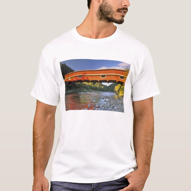 Camiseta Ponte coberta pelo escritório mais longa no Oregon (Frente)