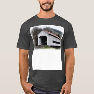 Camiseta Ponte coberta pelo telhado vermelho