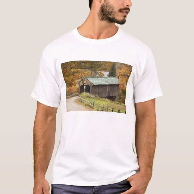 Camiseta Ponte coberta, Vermont, EUA (Frente)