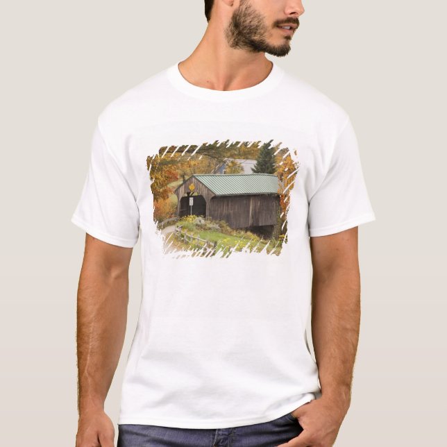 Camiseta Ponte coberta, Vermont, EUA (Frente)