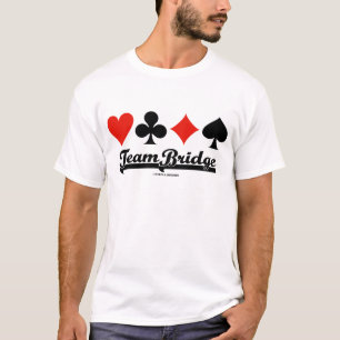 Camiseta Ponte da equipe (quatro ternos do cartão)