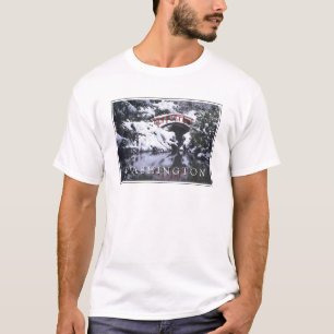 Camiseta Ponte da Lua e Lagoa no Inverno Seattle, Washing
