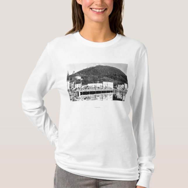 Camiseta Ponte da rua de Stedman e montanha dos cervos, (Frente)