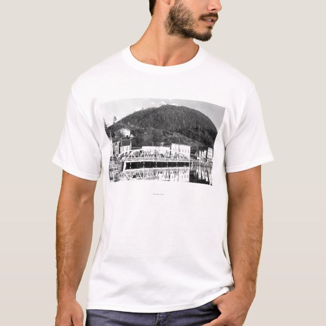Camiseta Ponte da rua de Stedman e montanha dos cervos, (Frente)