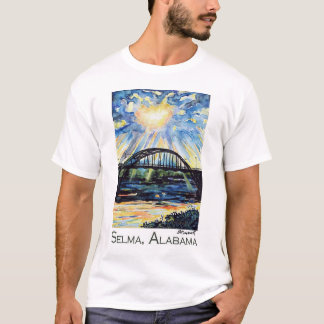 Camiseta Ponte de Edmund Pettus, Selma Alabama, Sunburst