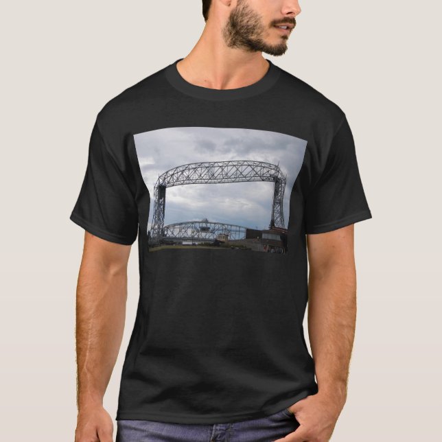 Camiseta Ponte de elevador aérea do parque do canal (Frente)
