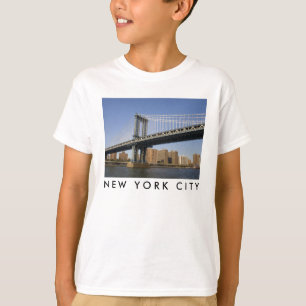 Camiseta Ponte de Manhattan o rio East Cidade de Nova Yor