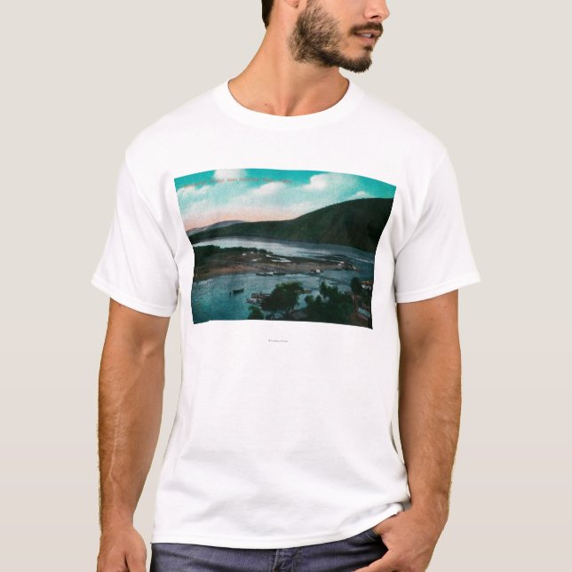 Camiseta Ponte de suspensão do rio de Klondyke, Alaska (Frente)