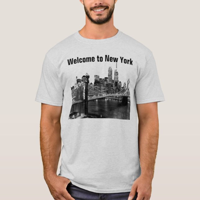 Camiseta Ponte do Brooklyn em Nova Iorque (Frente)