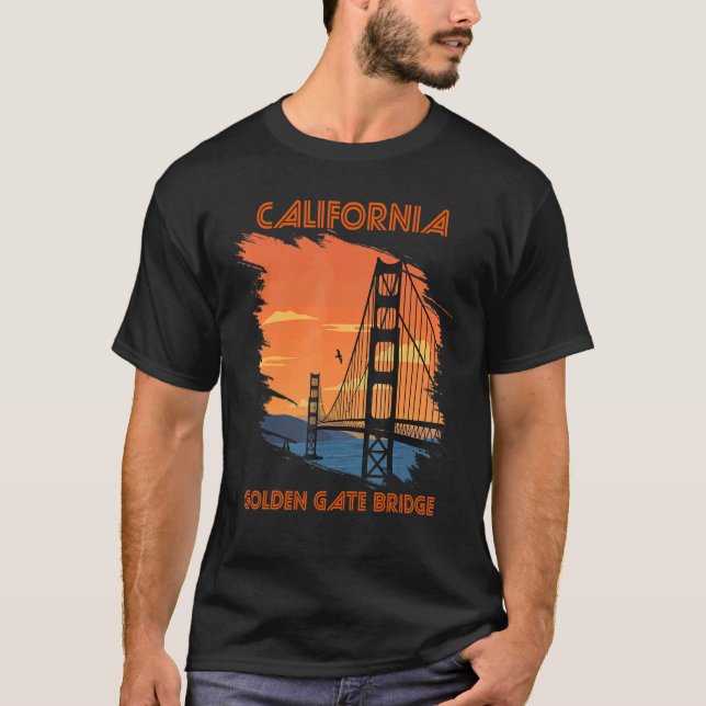 Camiseta Ponte do Portão do ouro na Califórnia São Francisc (Frente)