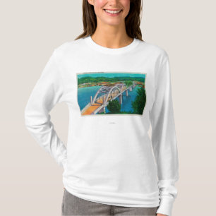 Camiseta Ponte do rio de Umpqua em Reedsport, Oregon