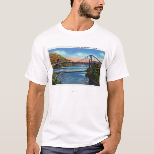 Camiseta Ponte do Rio Hudson da montanha do urso (Frente)