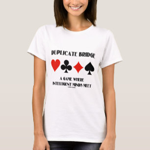 Camiseta Ponte duplicada um jogo onde mentes inteligentes