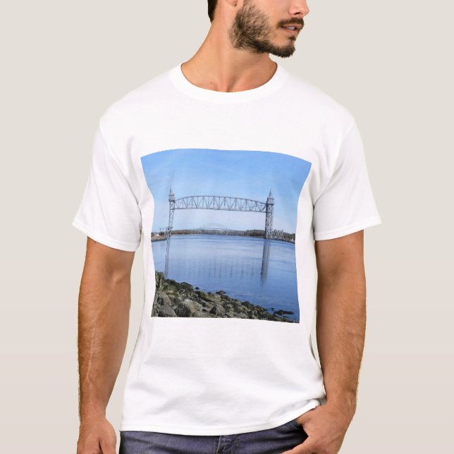 Camiseta Ponte Ferroviária do Canal de Cape Cod (Frente)