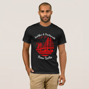 Camiseta Ponte Halifax e Dartmouth Nova Scotia
