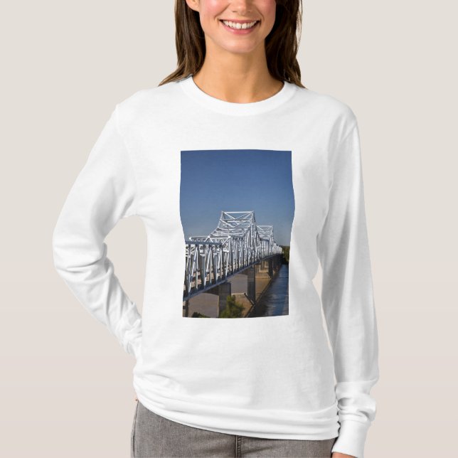 Camiseta Ponte Highway I-20 através do rio Mississippi, (Frente)