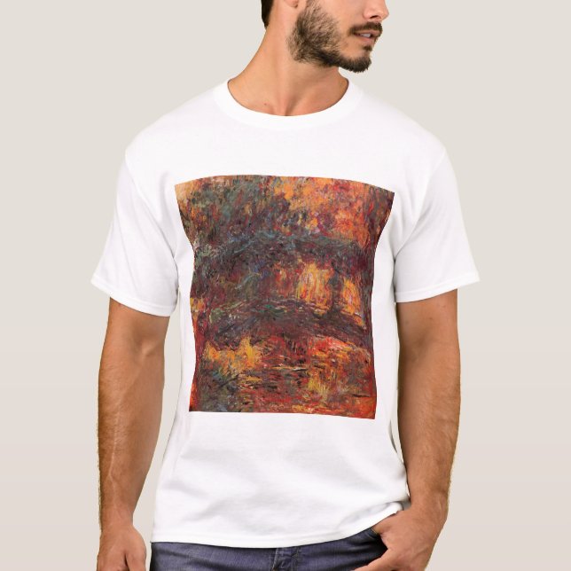 Camiseta Ponte Japonesa - Claude Monet - c1920 (Frente)