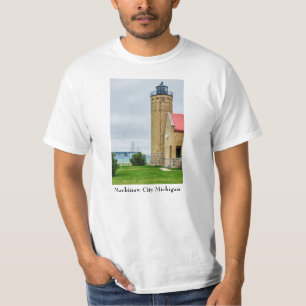 Camiseta Ponte Mackinac e Camisa-Luz