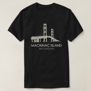 Camiseta Ponte Mackinac Island Excelente Michigan Huron