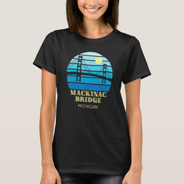 Camiseta Ponte Mackinac Michigan (Frente)