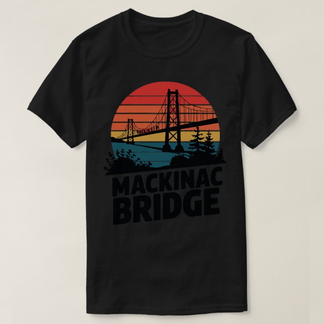 Camiseta Ponte Mackinac Volta TSirt (Frente do Design)