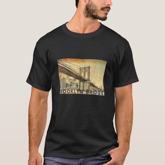 Camiseta Ponte NY Brooklyn liga Manhattan Brooklyn Men (Frente)