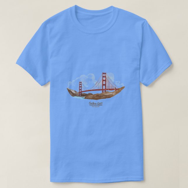 Camiseta Ponte Ouro de São Francisco (Frente do Design)