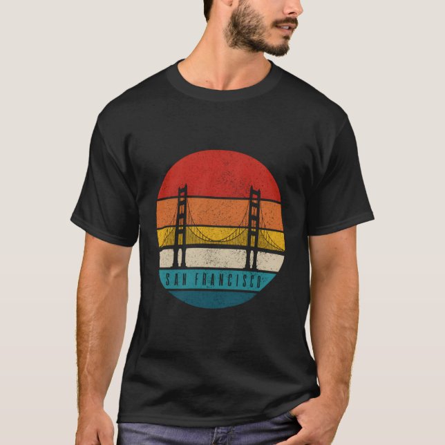 Camiseta Ponte Ouro do Portão da Califórnia em São Francisc (Frente)