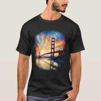 Camiseta Ponte ouro Gate,Cityscape