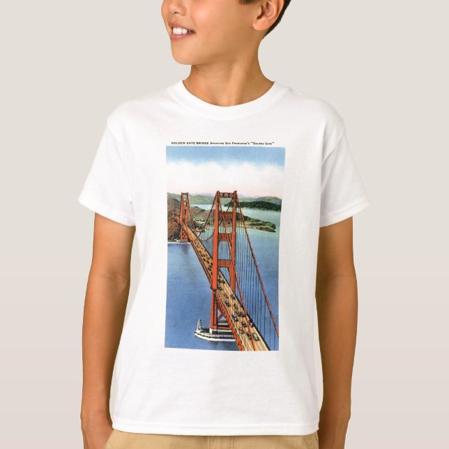 Camiseta Ponte ouro Gate, SF, Ca (Frente)