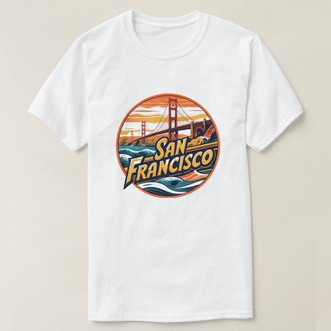 Camiseta Ponte ouro Portão San Francisco (Frente do Design)
