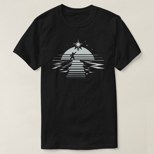 Camiseta Ponte para o Símbolo Estrelas da Esperança e da Pr (Frente do Design)