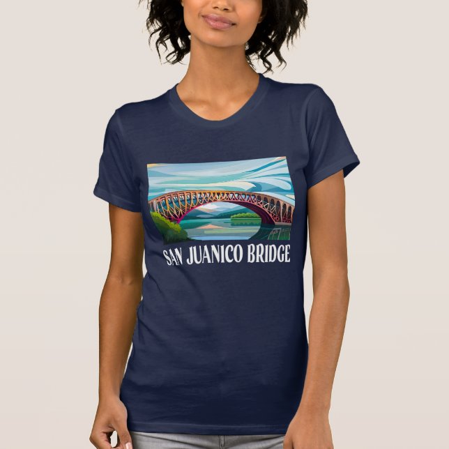 Camiseta Ponte San Juanico, Samar, Leyte, Tour nas Filipina (Frente)