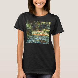 Camiseta Ponte sobre o Waterlily Pond, por Claude Monet